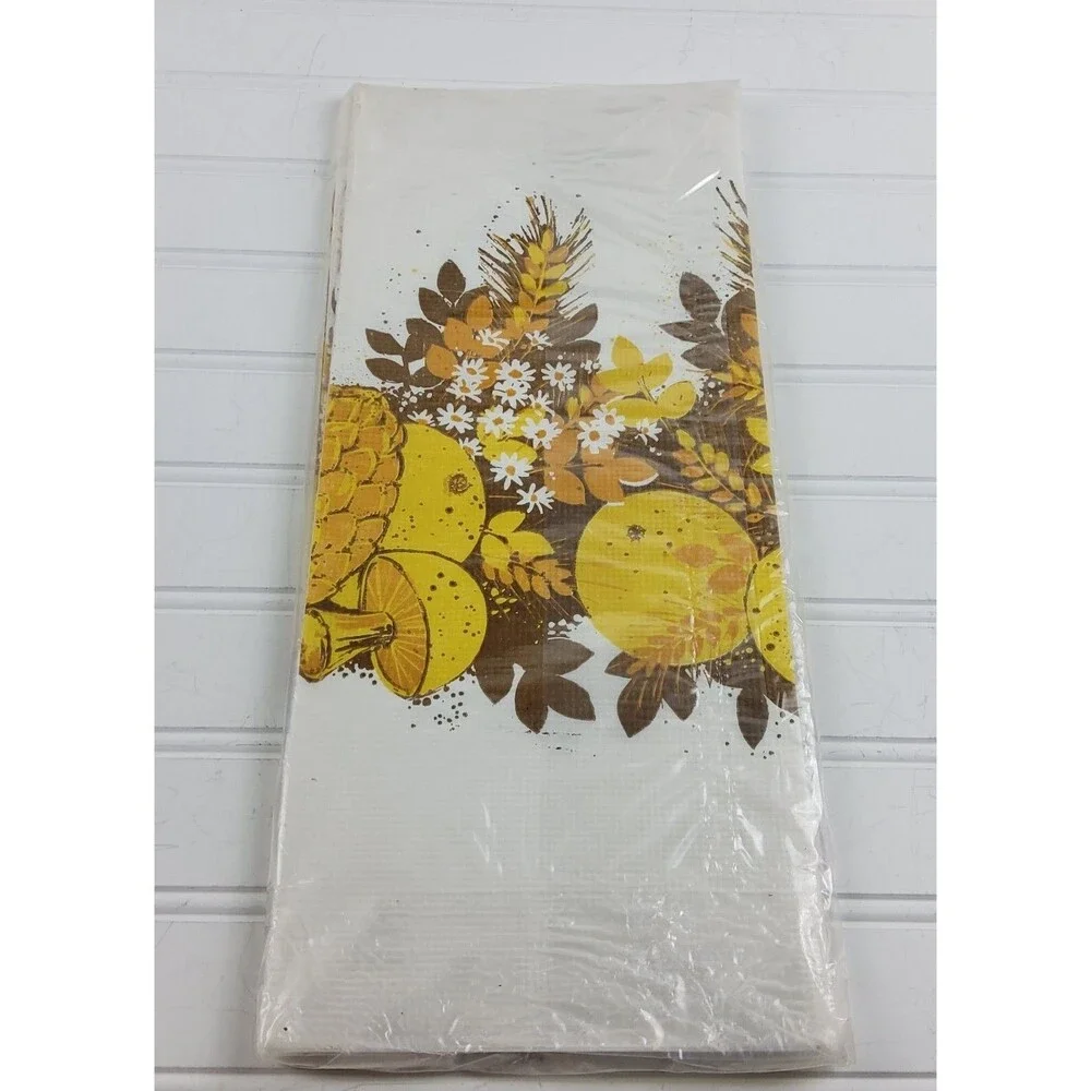 Vintage Ambassador Paper Table Cloth Thanksgiving Fall Sealed 60